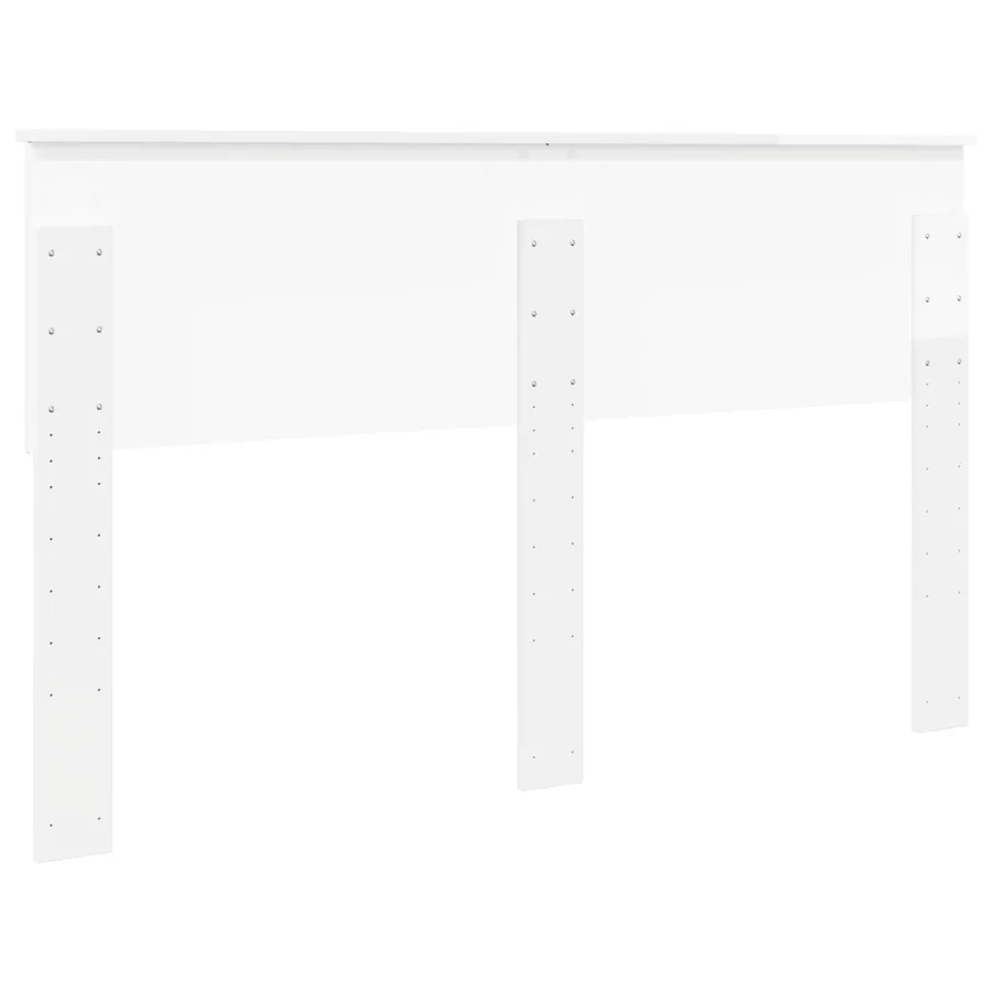 Tête de lit Blanc Brillant Bois d'ingénierie - 6