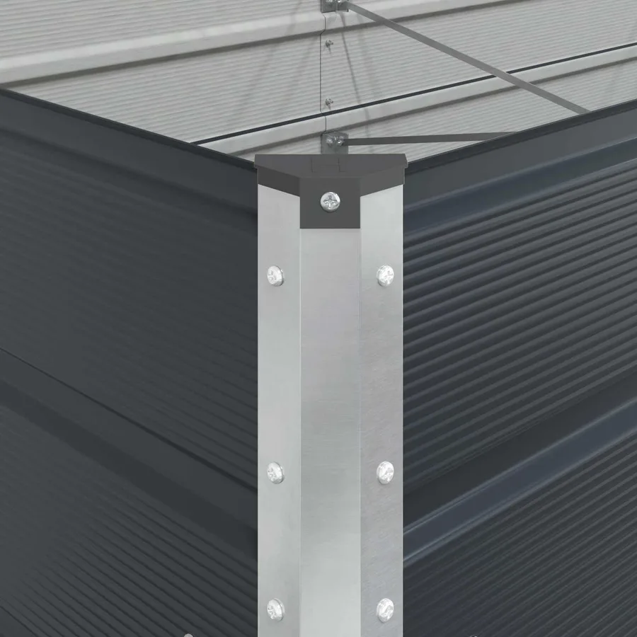 Jardinière Anthracite 580 x 100 x 45 cm Acier galvanisé - 9