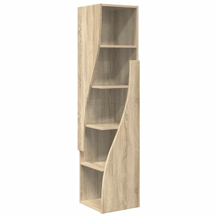 Meuble d'angle Chêne Sonoma 32x32x140cm Bois d'ingénierie - 2