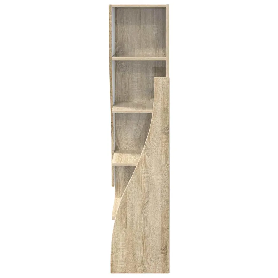 Meuble d'angle Chêne Sonoma 32x32x140cm Bois d'ingénierie - 5