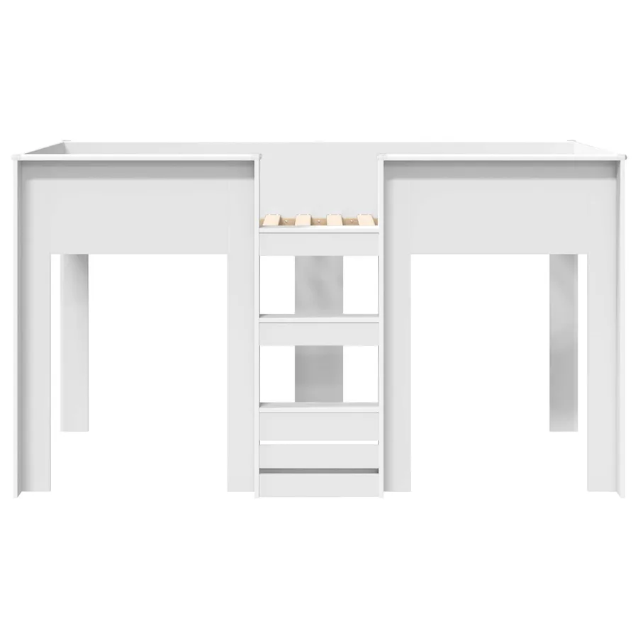 Lit Superposé pour Enfants Blanc 80 x 200 cm Bois d'ingénierie - 5