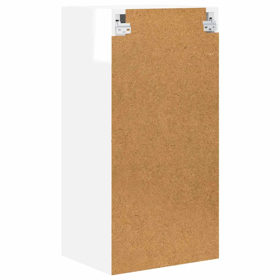 Cabinet en verre mural PORTO 2 pcs Blanc brillant - 9