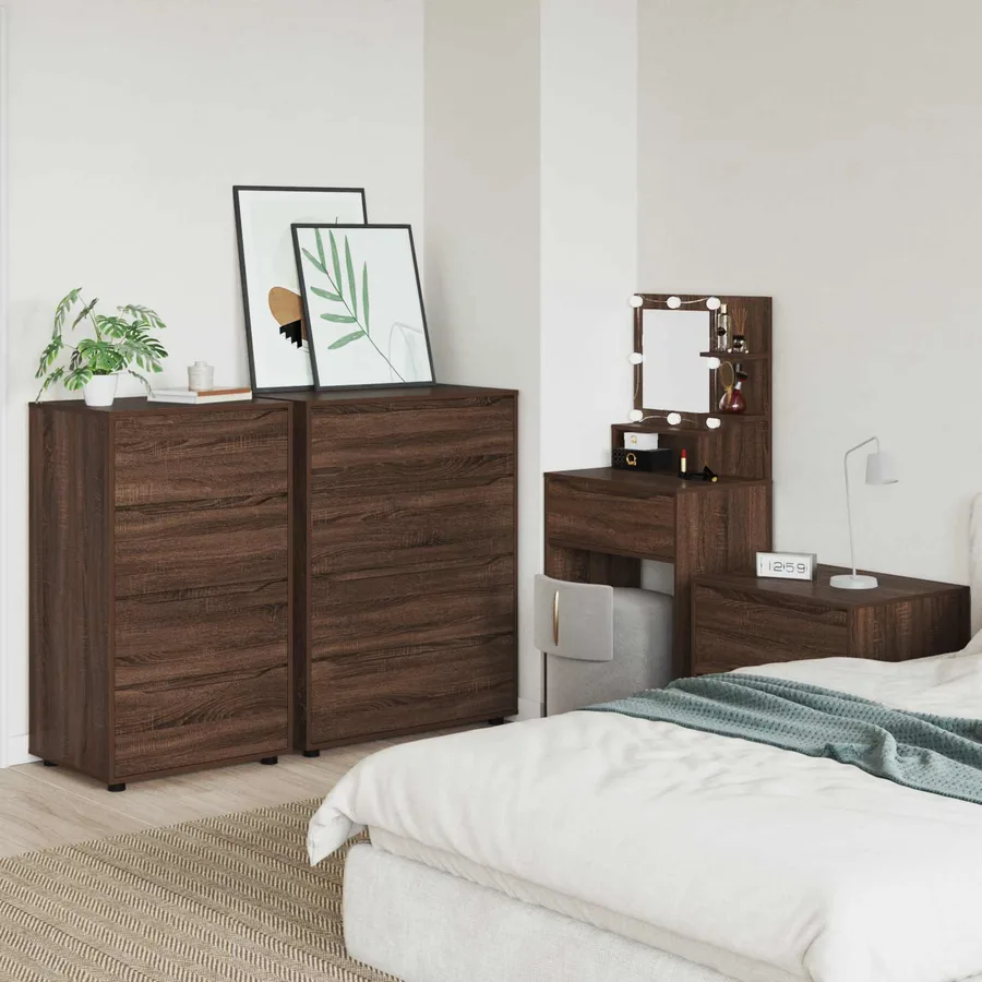 Armoires de rangement Chêne brun 60 x 48 x 105 cm - 4