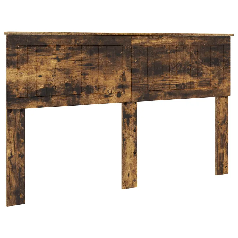 Cadre de lit Chêne fumé 150 x 200 cm Pin massif - 6