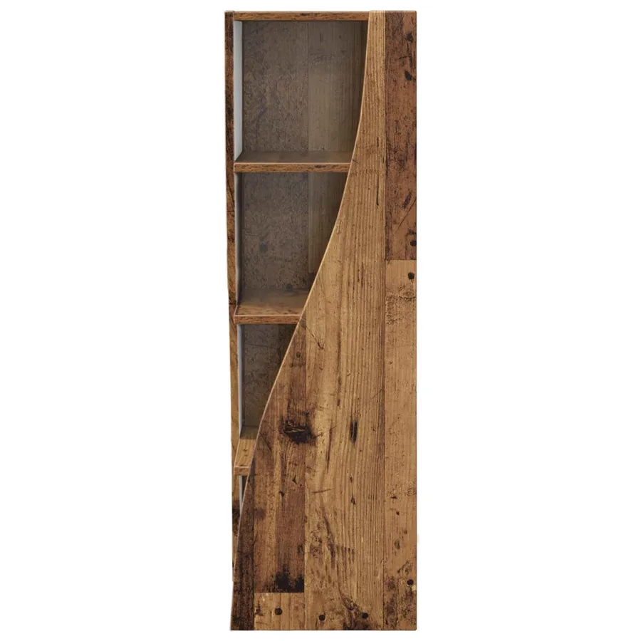 Meuble d'angle Bois ancien 32x32x102cm Bois d'ingénierie - 6