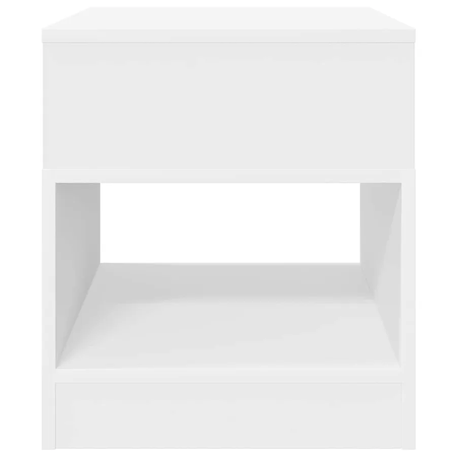 Table d'appoint Blanc 40,5 x 40 x 45 cm Bois d'ingénierie - 5