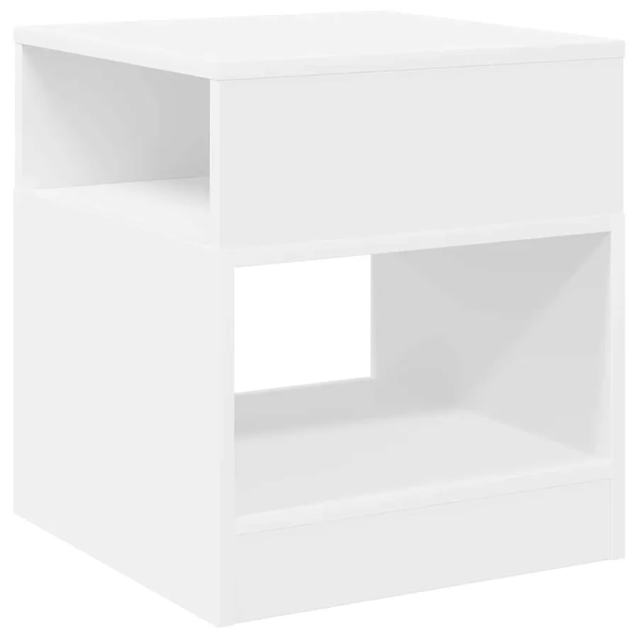 Table d'appoint Blanc 40,5 x 40 x 45 cm Bois d'ingénierie - 7