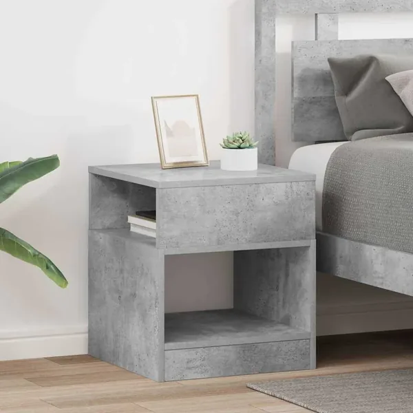Table d'appoint 2 pcs Gris béton 40,5 x 40 x 45 cm