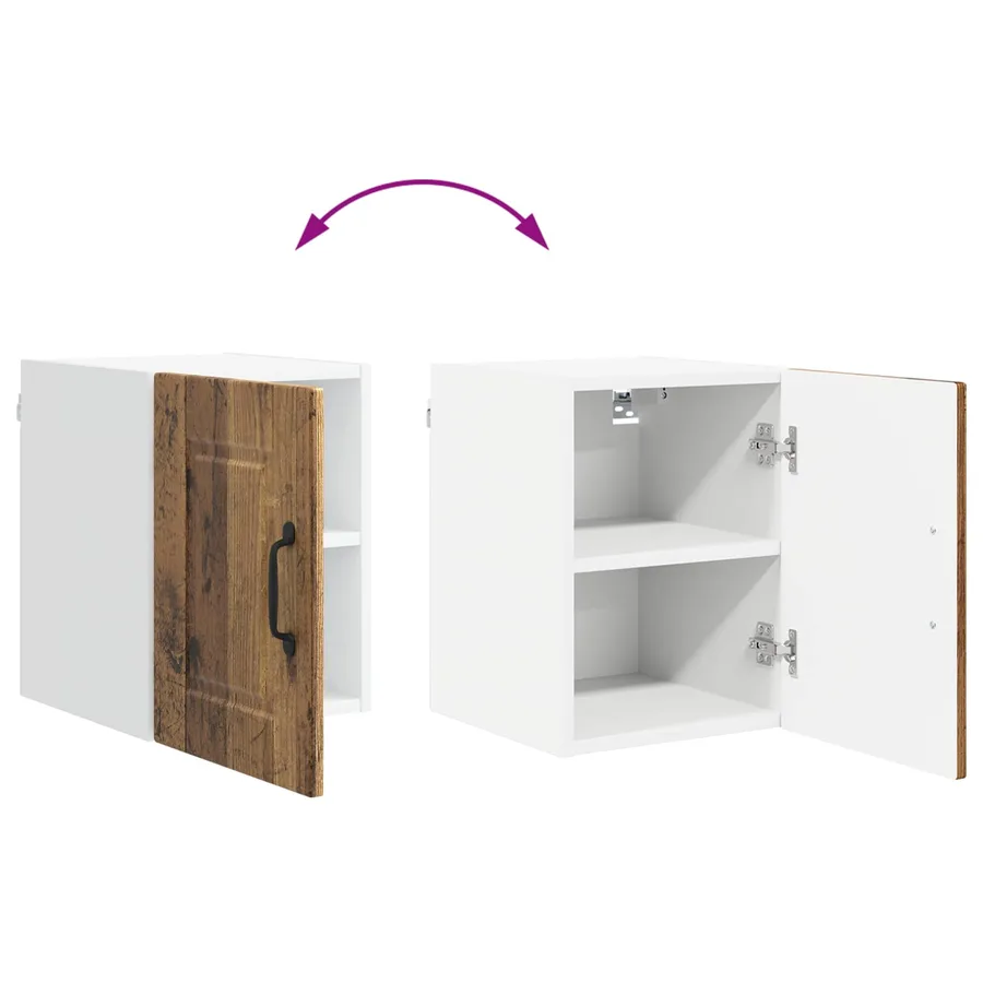 Meuble mural PORTO 2 pcs Bois ancien 30 x 31 x 40 cm - 12