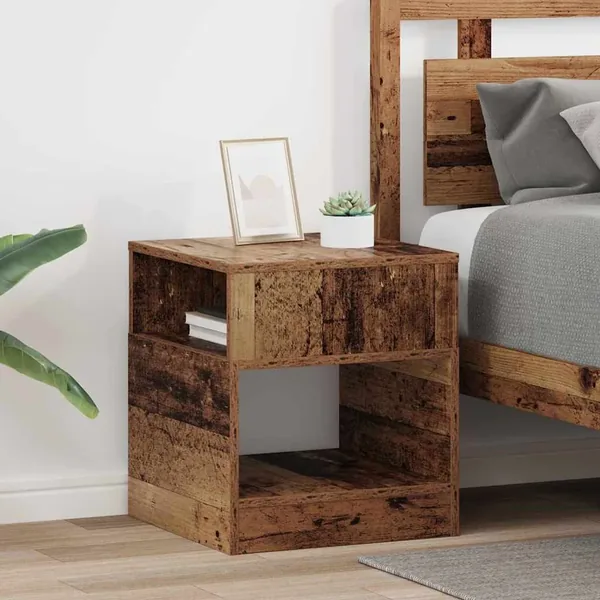 Table d'appoint 2 pcs Bois ancien 40,5 x 40 x 45 cm