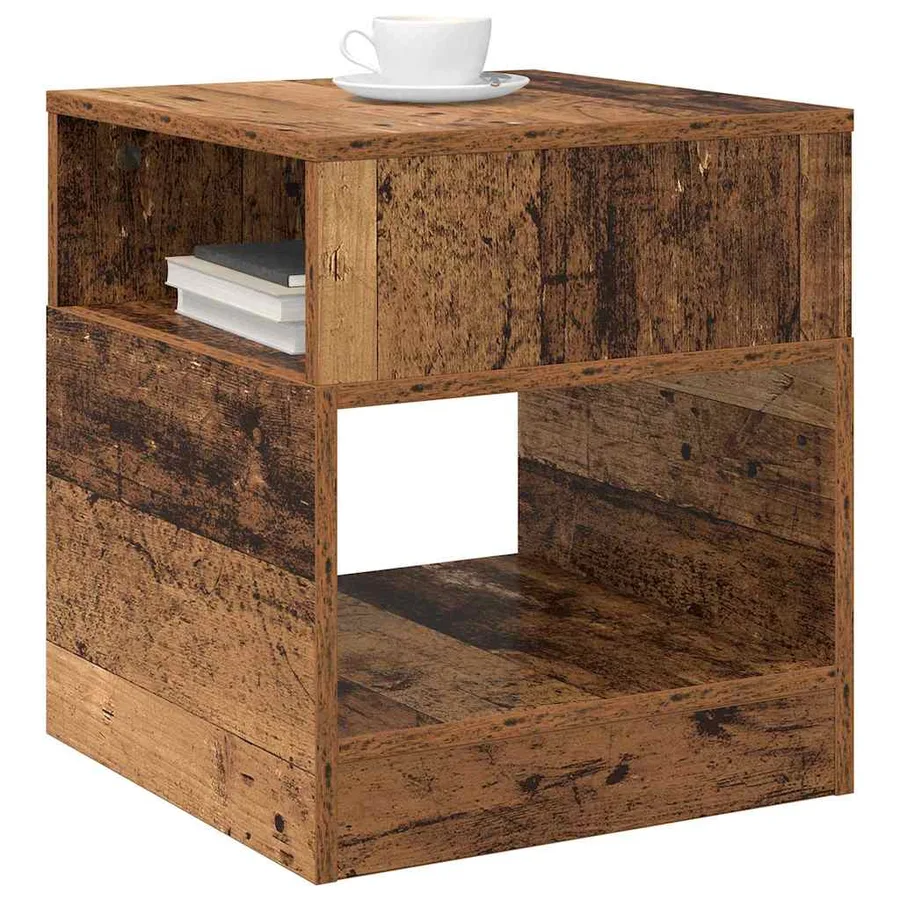 Table d'appoint 2 pcs Bois ancien 40,5 x 40 x 45 cm - 3