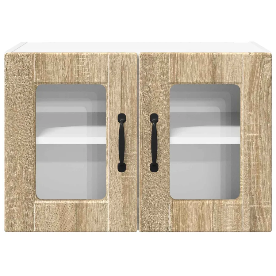 Cabinet en verre mural PORTO Chêne Sonoma 60 x 31 x 40 cm - 6