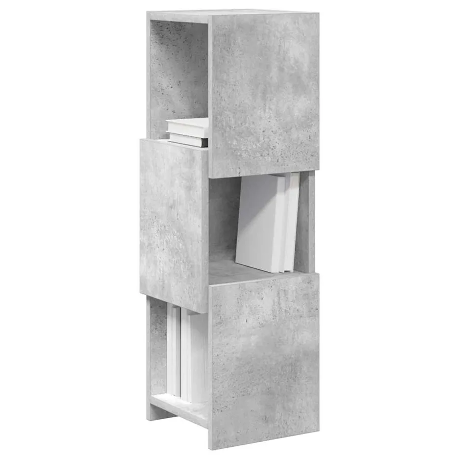 Meuble d'angle Gris béton 25,5x25x80cm Bois d'ingénierie - 3
