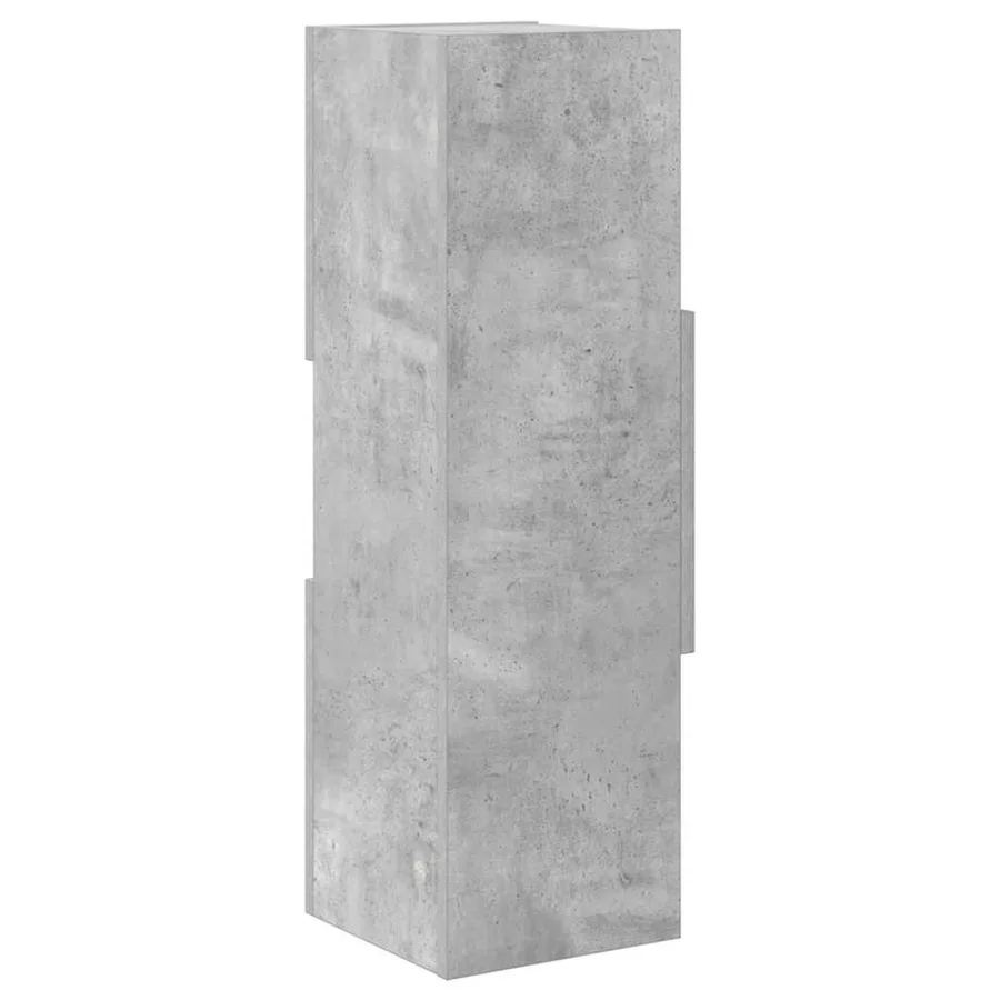 Meuble d'angle Gris béton 25,5x25x80cm Bois d'ingénierie - 7