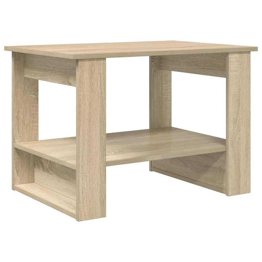 Table basse Chêne Sonoma 72 x 50 x 50 cm Bois d'ingénierie - 7