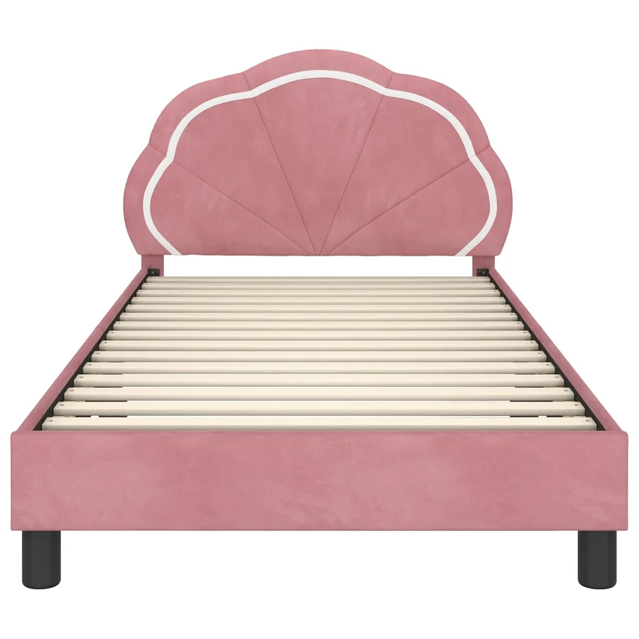 Cadre de lit pour enfants avec tête de lit Rose 80 x 200 cm - 5