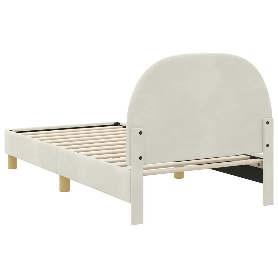 Cadre de lit pour enfants avec tête de lit Crème 80 x 160 cm - 7
