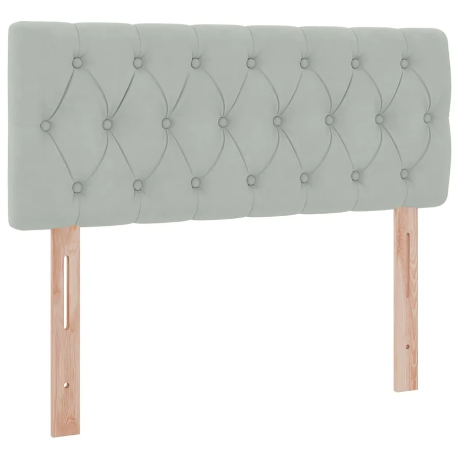 Lit de rangement LED avec matelas Gris clair 120 x 190 cm - 8