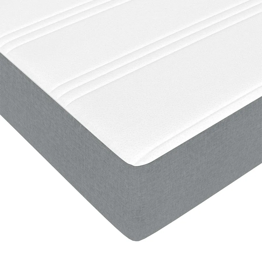 Lit avec rangement et matelas Gris clair 160 x 200 cm Polyester - 13