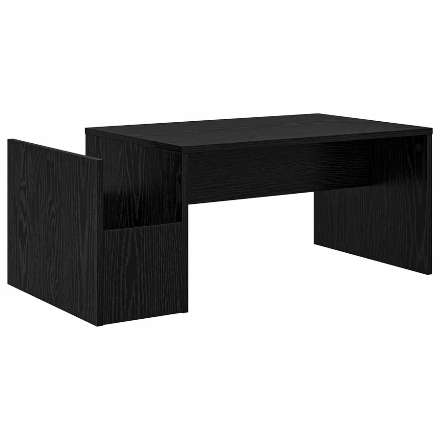 Table basse Chêne noir 90 x 45 x 35 cm Bois d'ingénierie - 2