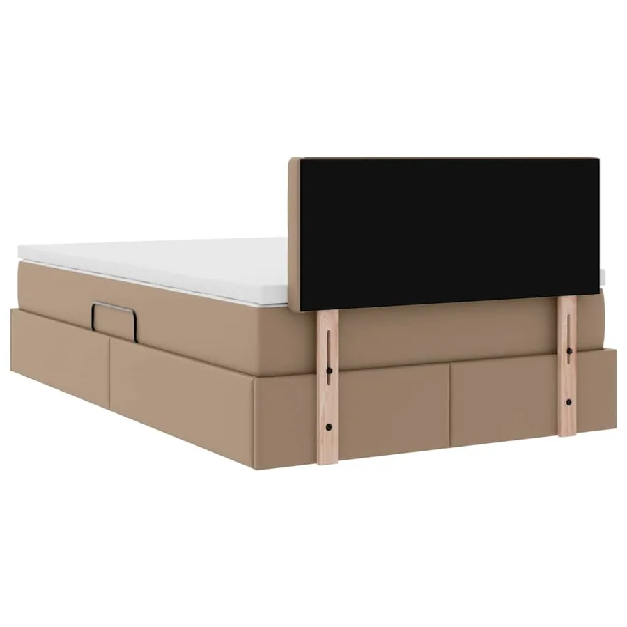 Lit avec rangement et LED avec matelas Cappuccino 120 x 190 cm - 12