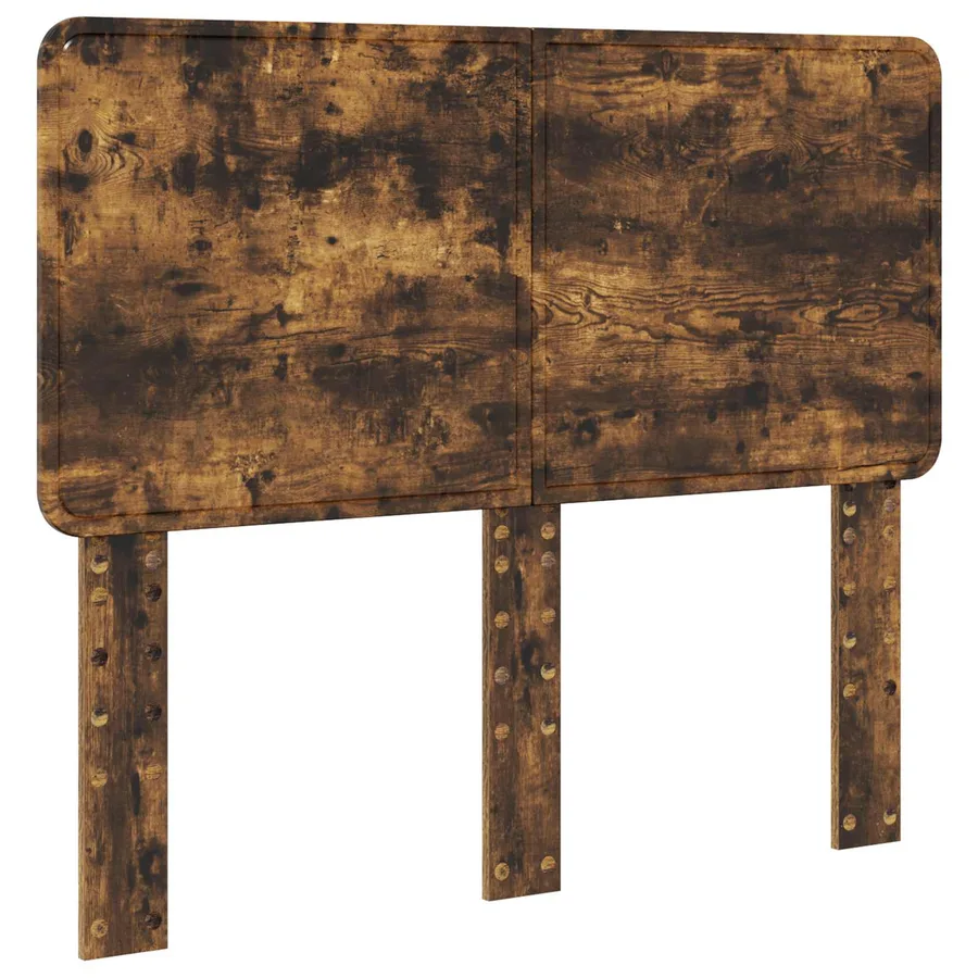 Cadre de lit Chêne fumé 135 x 190 cm Bois d'ingénierie - 7