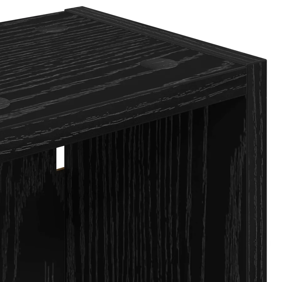 Armoire murale de salle de bain Chêne Noir 20 x 16 x 62,5 cm - 9