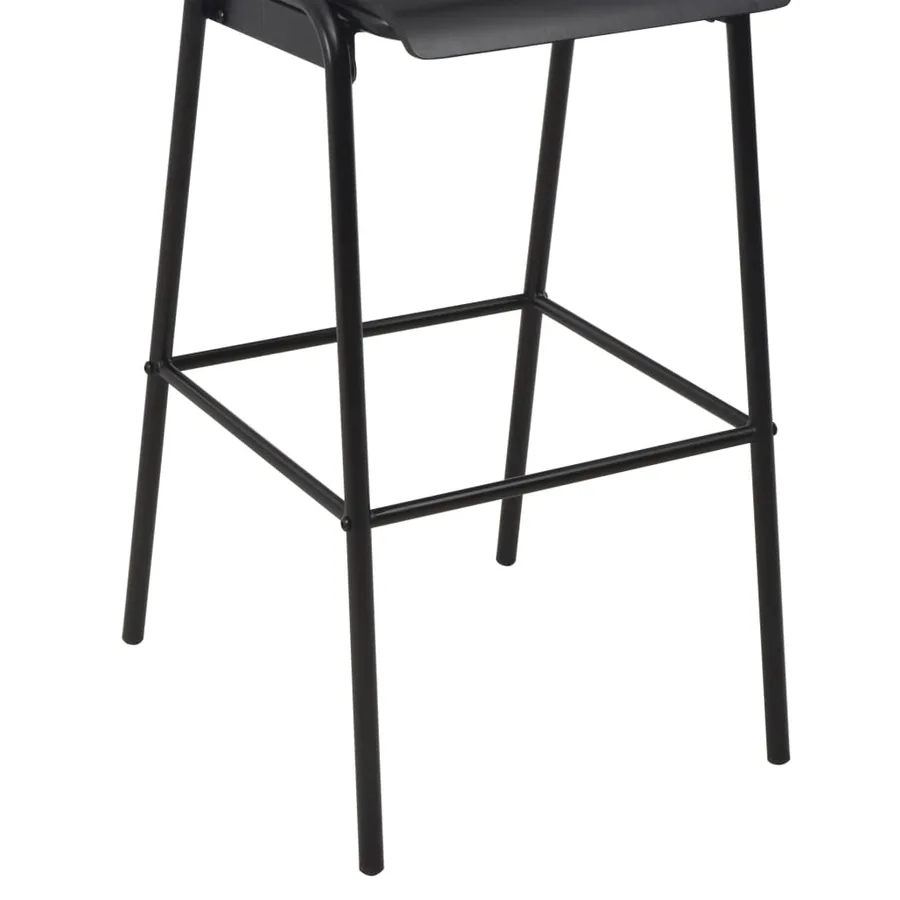 Mobilier de bar 3 pcs Acier Noir - 13