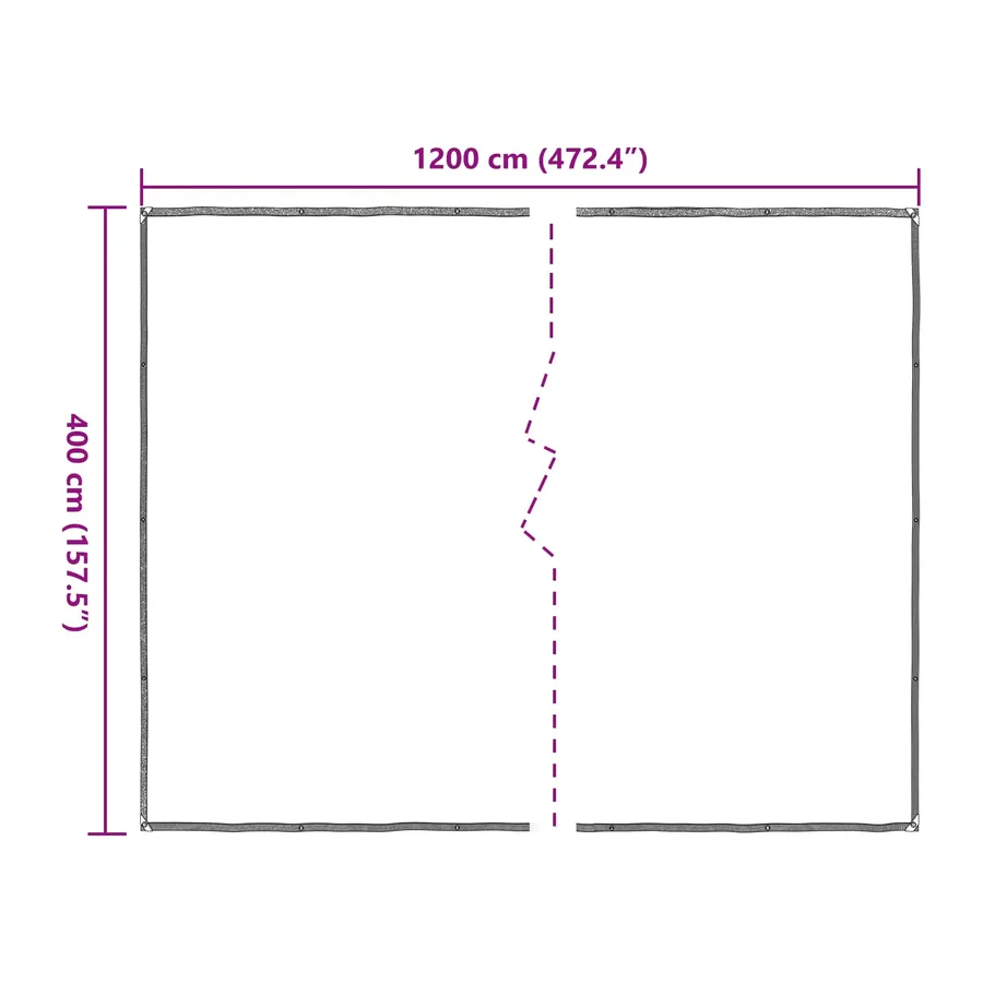 Couverture pour plantes Transparent 4 x 12 m PE - 10