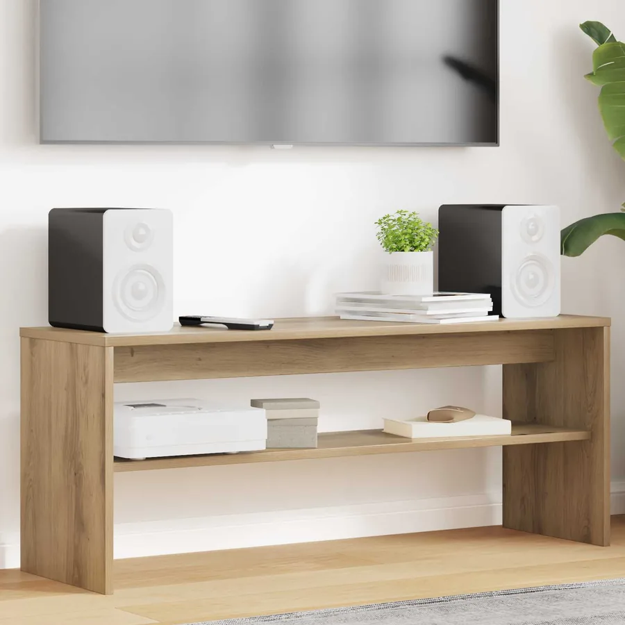 Meuble TV 100 x 30 x 40 cm Chêne artisanal Bois d'ingénierie