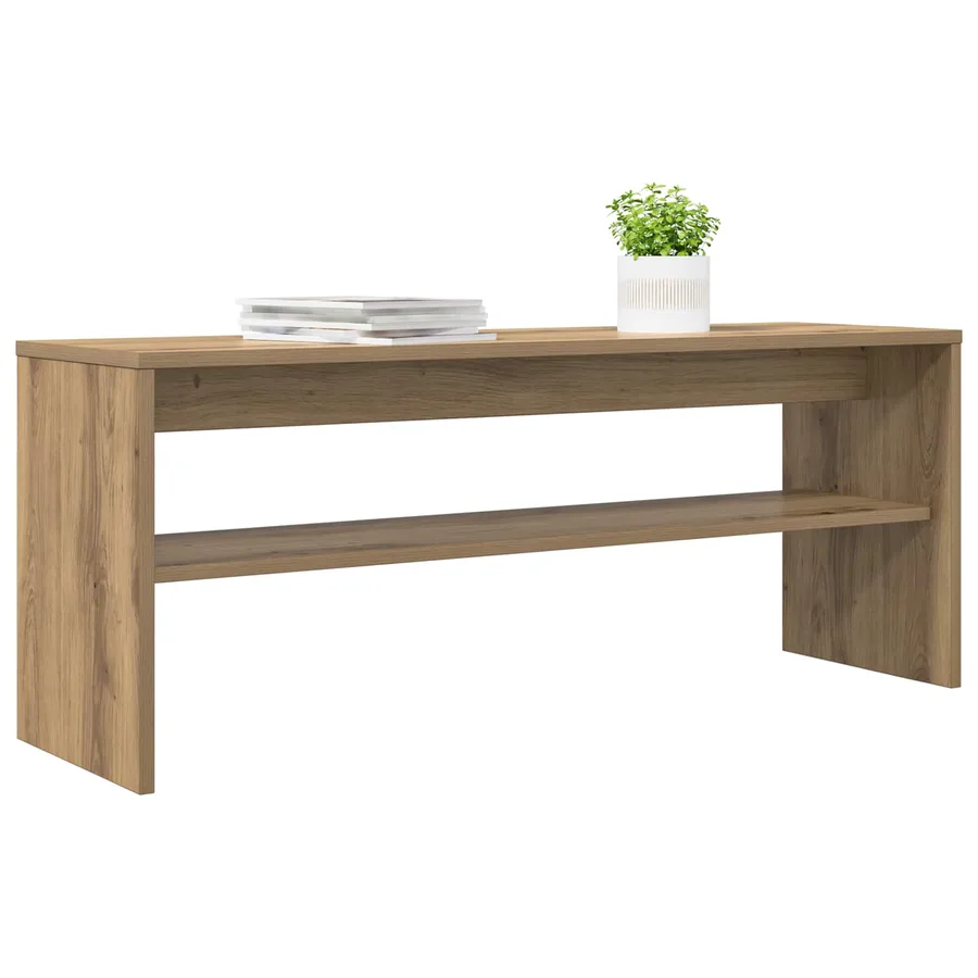 Meuble TV 100 x 30 x 40 cm Chêne artisanal Bois d'ingénierie - 3