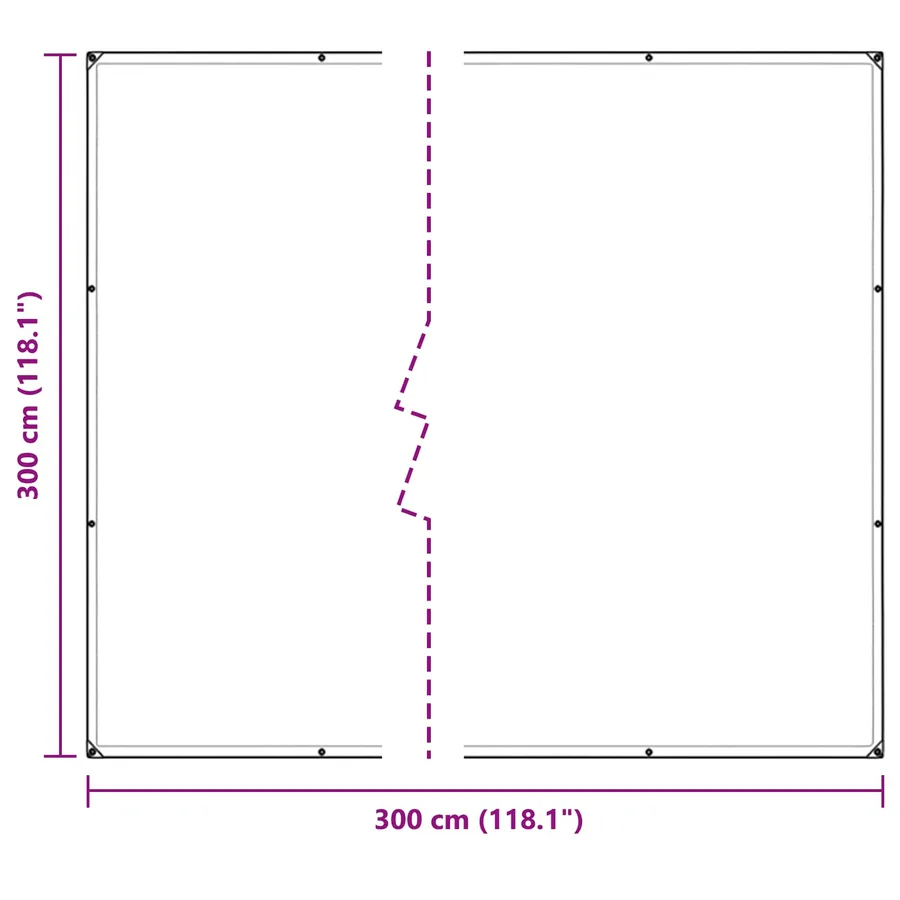Couverture pour plantes Transparent 3 x 3 m PE - 10