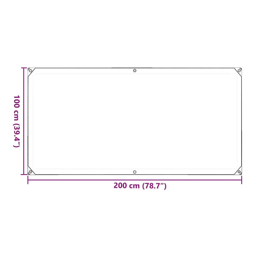 Couverture pour plantes Transparent 1 x 2 m PVC - 11