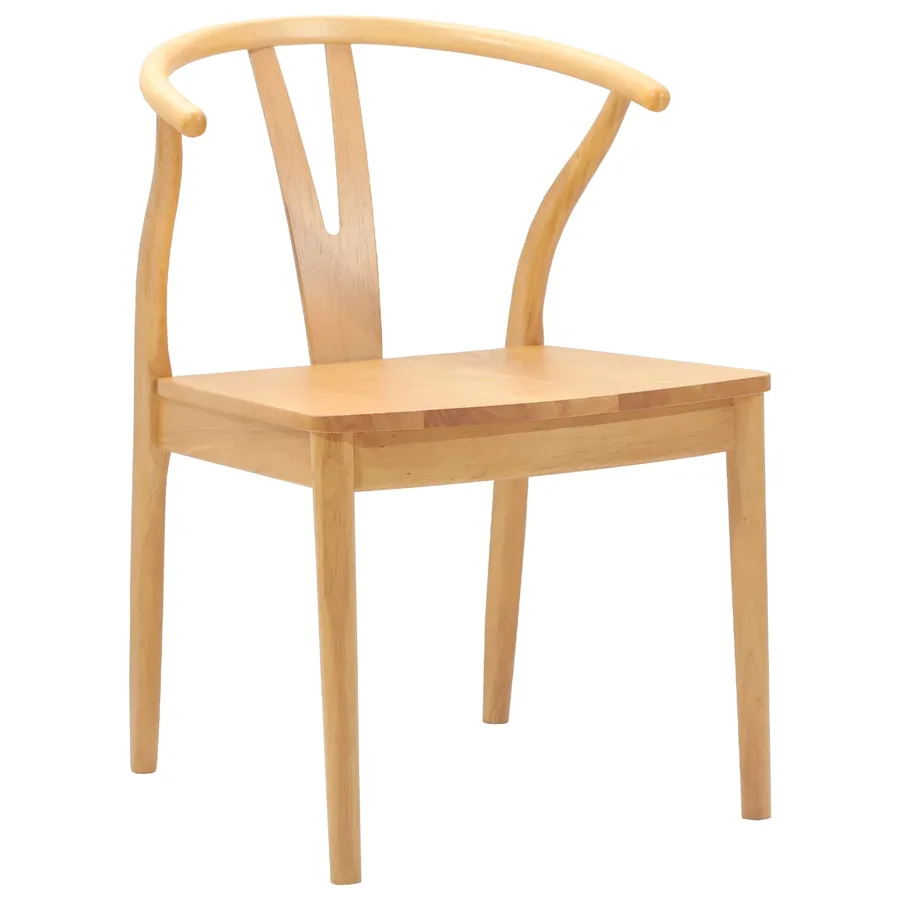 Chaise de salle à manger 2 pcs Naturel - 4