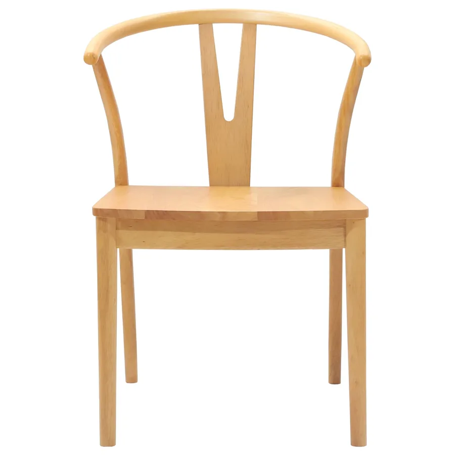 Chaise de salle à manger 2 pcs Naturel - 5