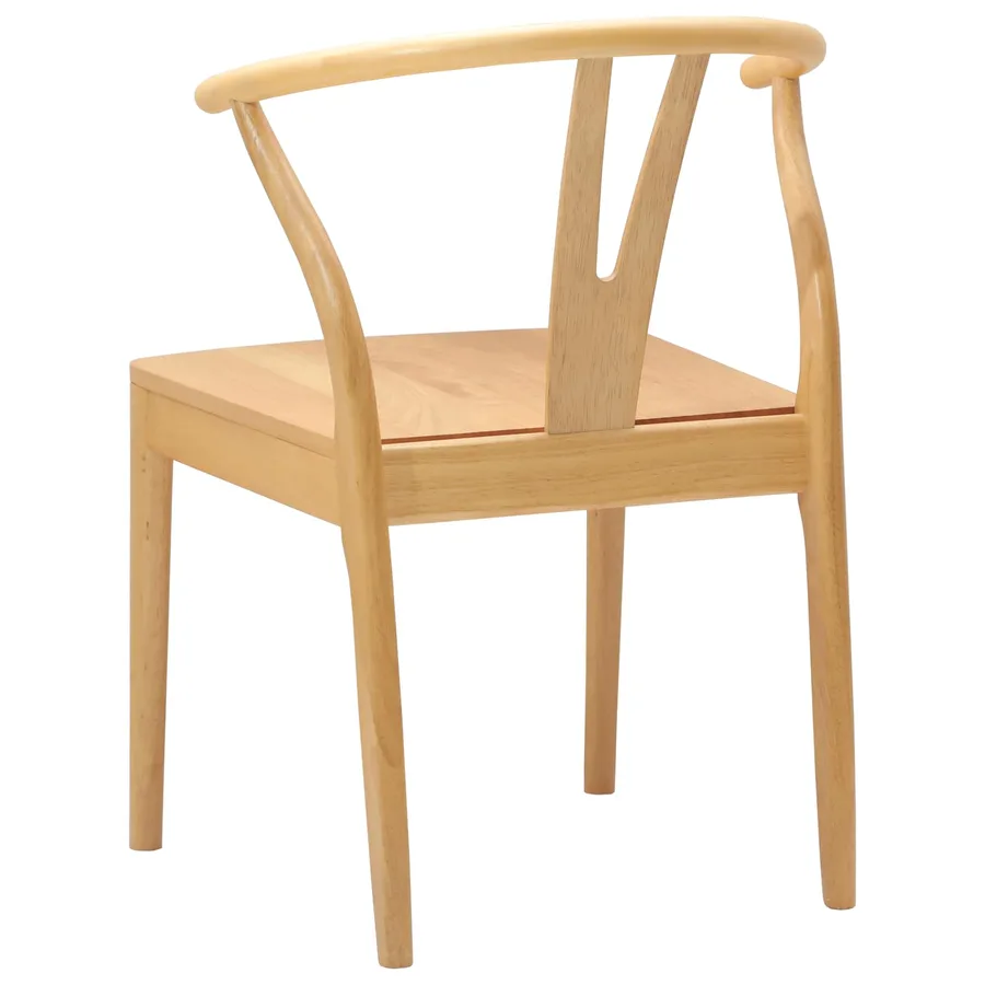 Chaise de salle à manger 2 pcs Naturel - 7