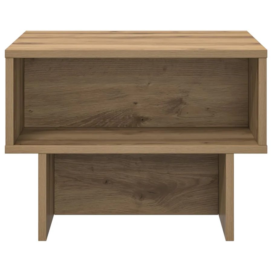 Table basse Chêne artisanal 48 x 46 x 35 cm Bois d'ingénierie - 5