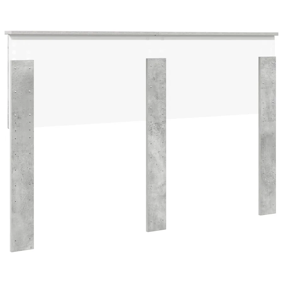 Tête de lit Gris béton Bois d'ingénierie - 6