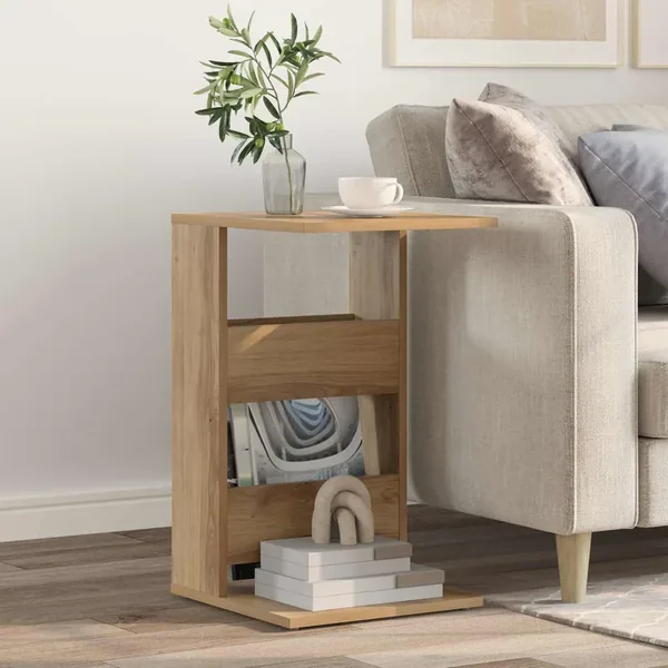 Table d'appoint Chêne artisanal 40 x 35 x 60,5 cm