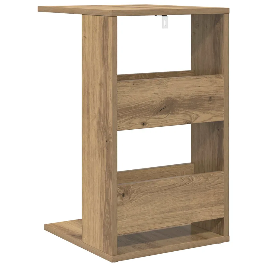 Table d'appoint Chêne artisanal 40 x 35 x 60,5 cm - 7
