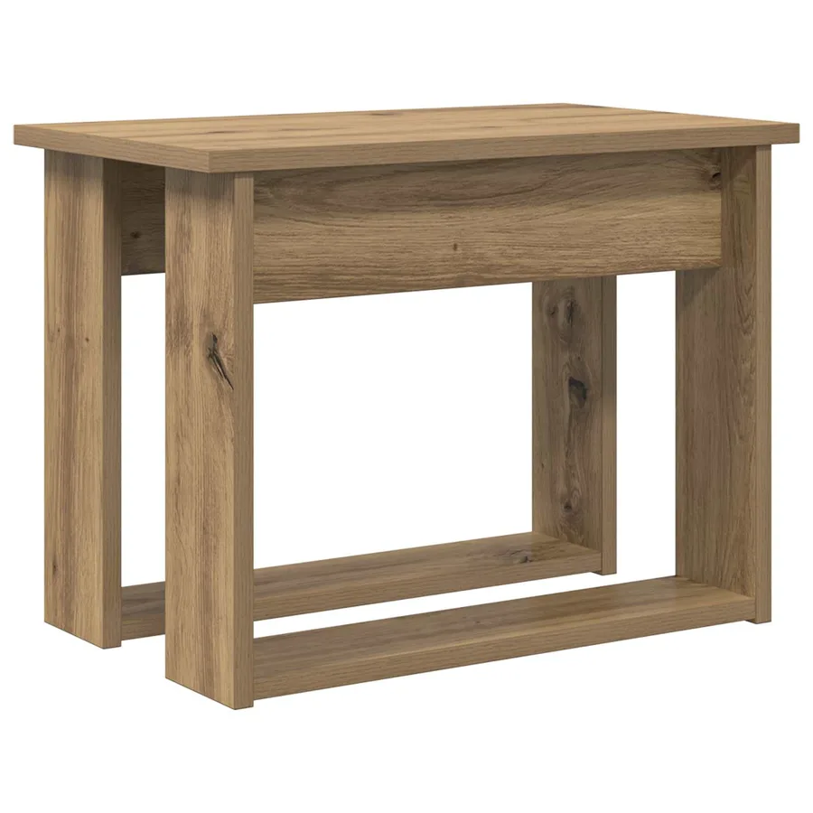 Ensemble de tables basses 2 pcs Chêne artisanal 50 x 52 x 42 cm - 7