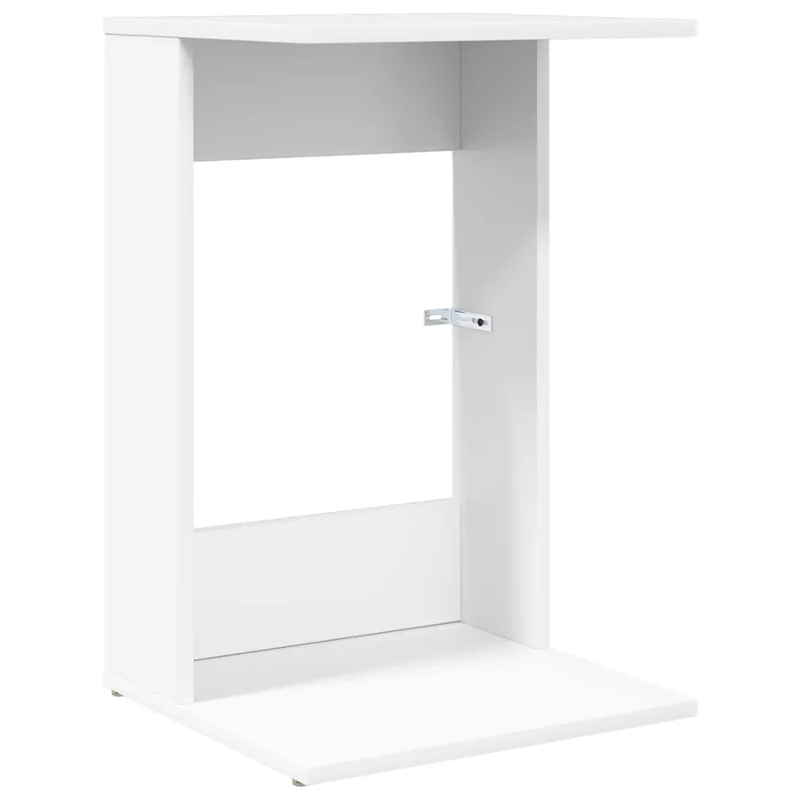 Table d'appoint Blanc 40 x 38 x 62,5 cm Bois d'ingénierie - 2