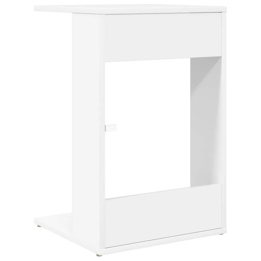 Table d'appoint Blanc 40 x 38 x 62,5 cm Bois d'ingénierie - 7