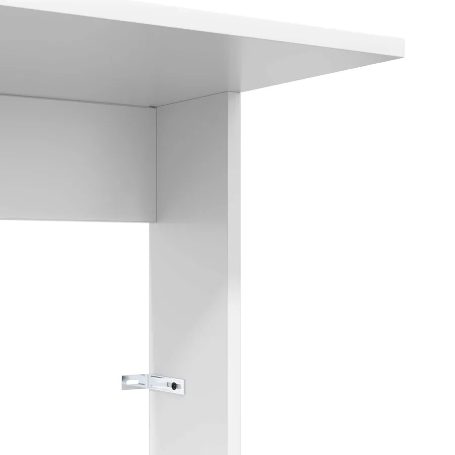 Table d'appoint Blanc 40 x 38 x 62,5 cm Bois d'ingénierie - 9