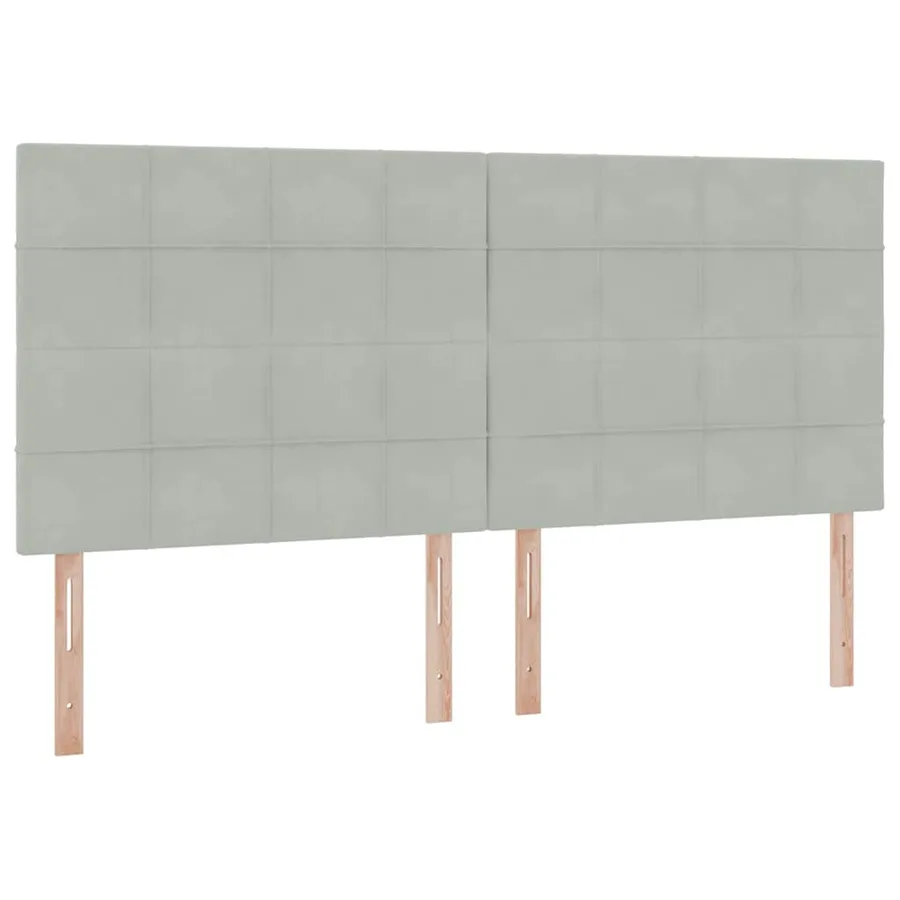 Lit de rangement LED avec matelas Gris clair 200 x 200 cm - 8