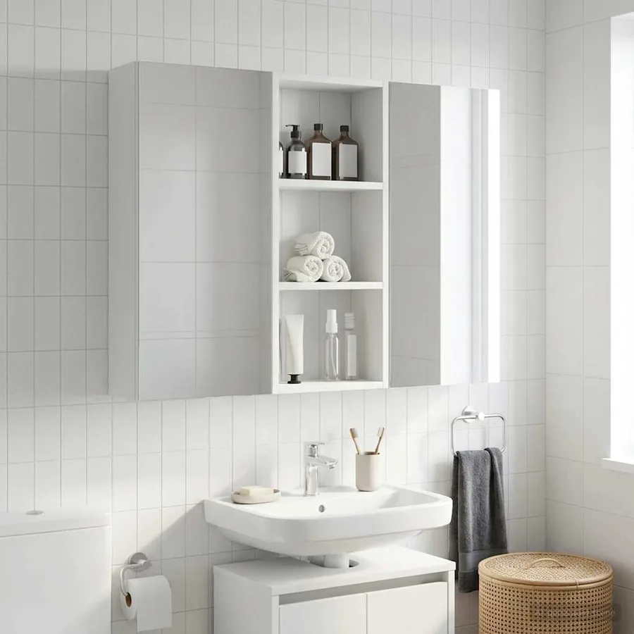 Armoire murale de salle de bain Blanc 30 x 14 x 70 cm - 4