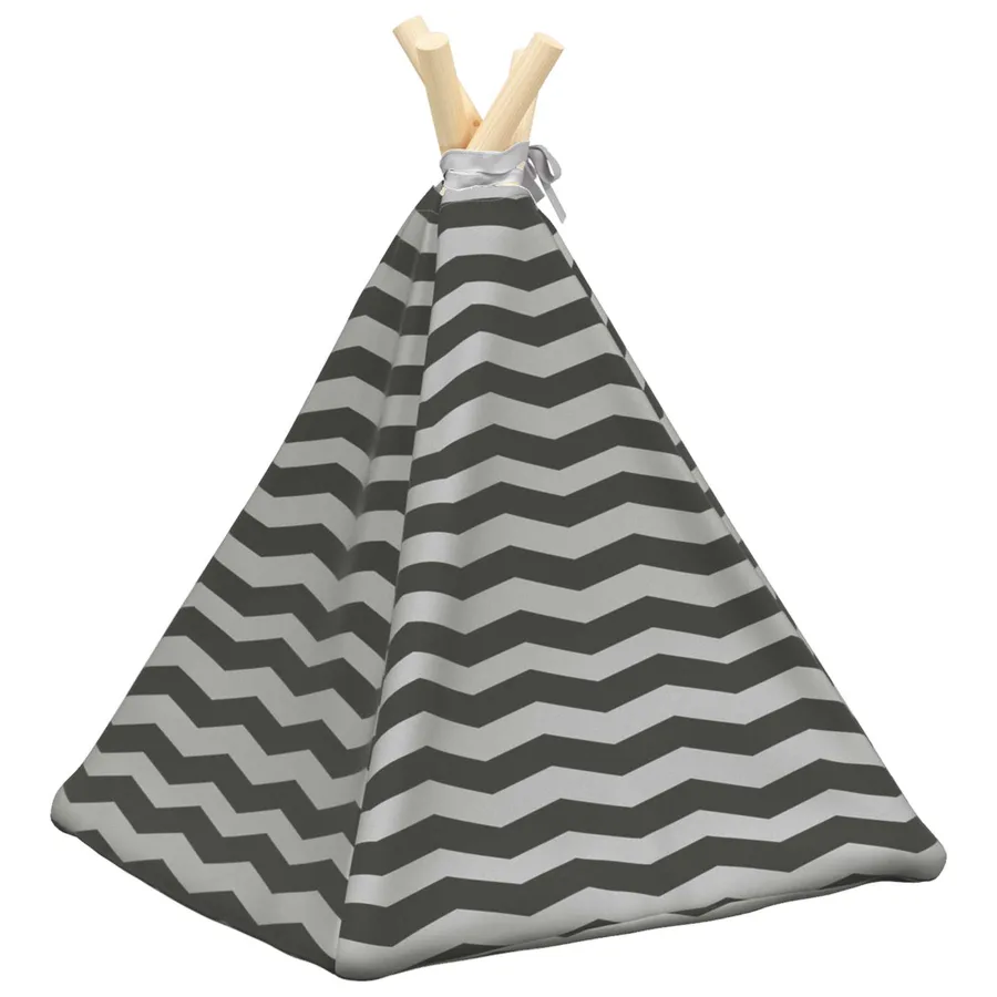Teepee pour animaux de compagnie avec coussin 40 x 40 x 50 cm - 7