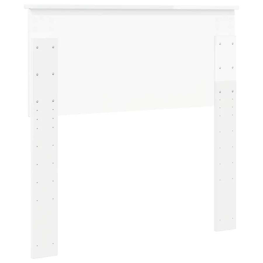 Tête de lit Blanc Brillant Bois d'ingénierie - 6