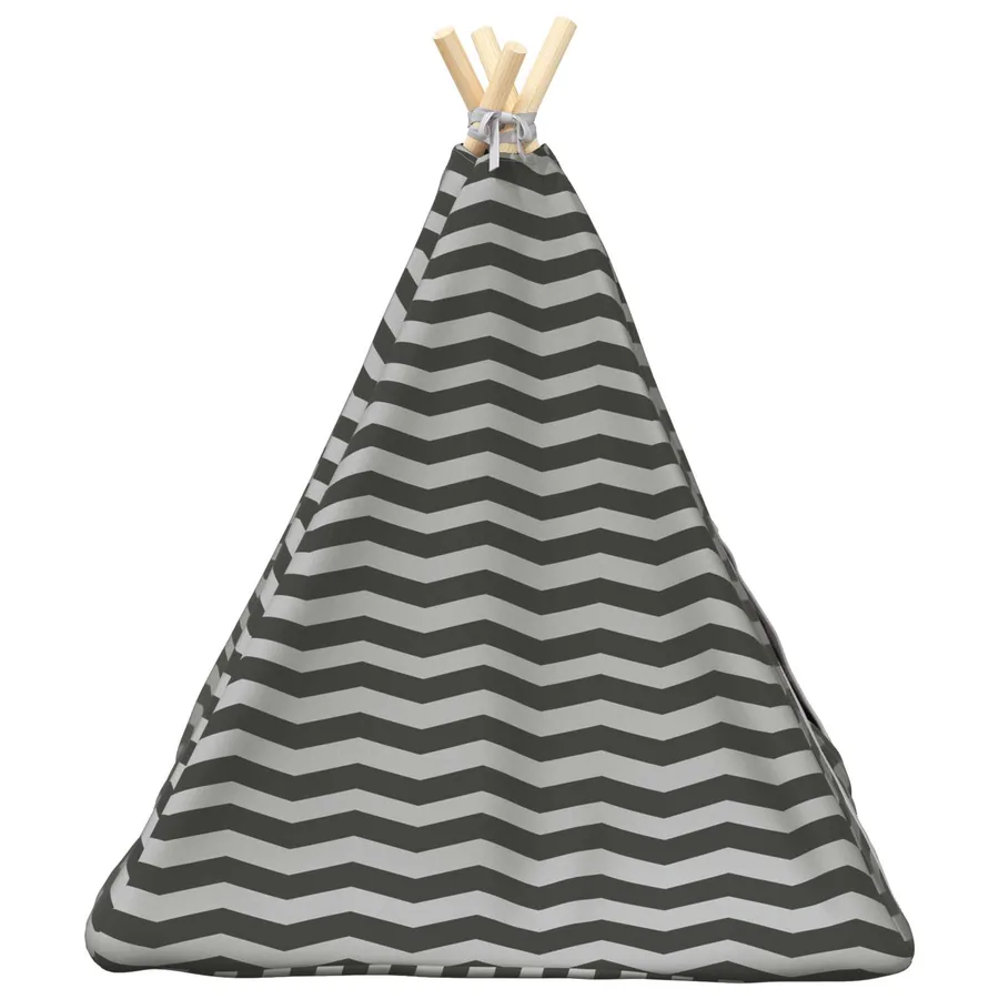 Teepee pour animaux de compagnie avec coussin 60 x 60 x 70 cm - 6