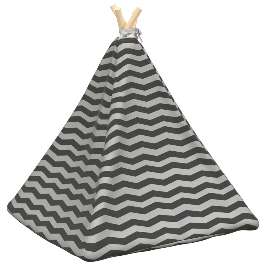 Teepee pour animaux de compagnie avec coussin 60 x 60 x 70 cm - 7